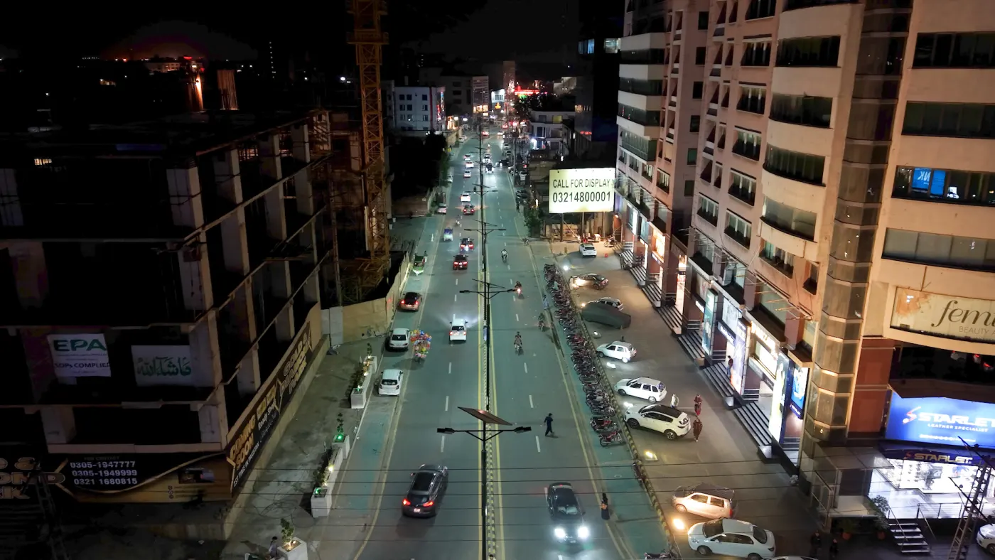 Retail District Lighting Perspective